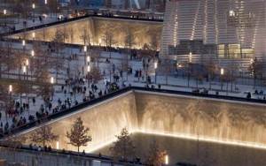 9/11 Memorial at the site of the World Trade Center in New York City